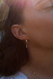 Gold Drip Huggies Earrings