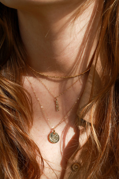 Zodiac Coin Gold Necklace