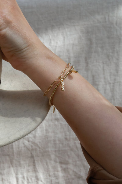 Zodiac Spell Gold Bracelet