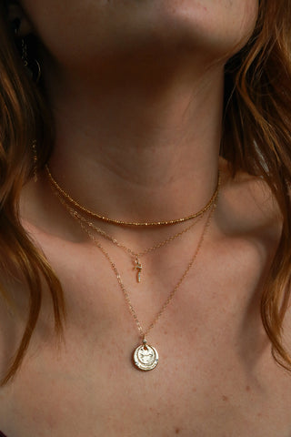 Numeral Gold Necklace