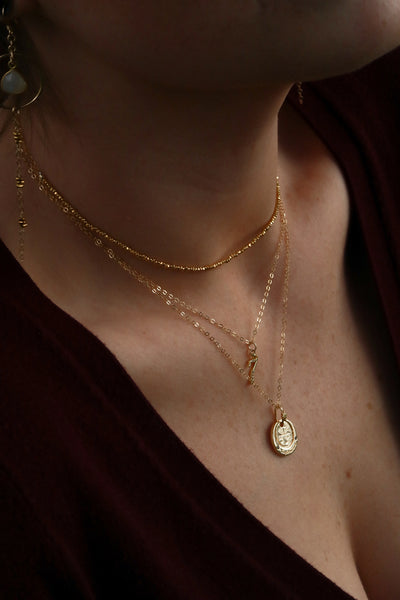 Zodiac Coin Gold Necklace