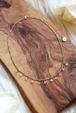 Herkimer Diamond Drip Gold Choker