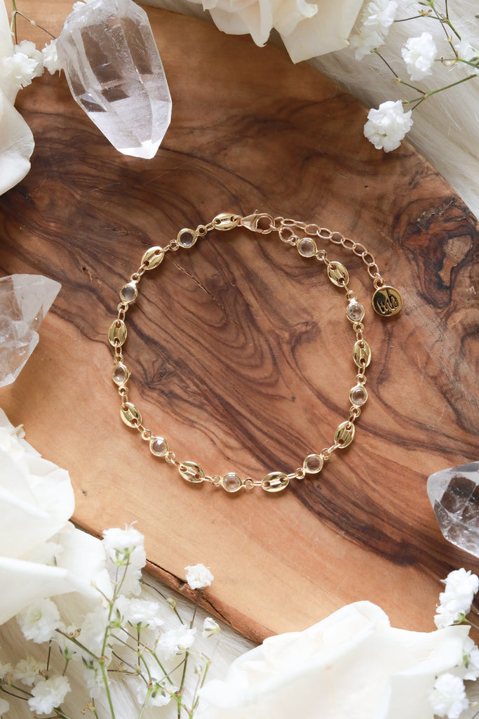 Golden Beaded Bracelet {One Bracelet, Set of Two, or Stack of Three} –  Malabella Jewels