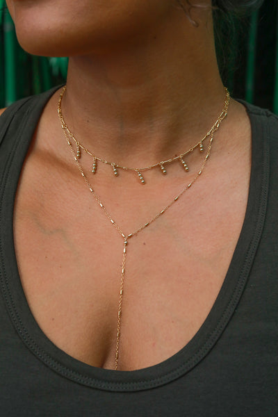 Gold Drip Goldfilled Choker Necklace