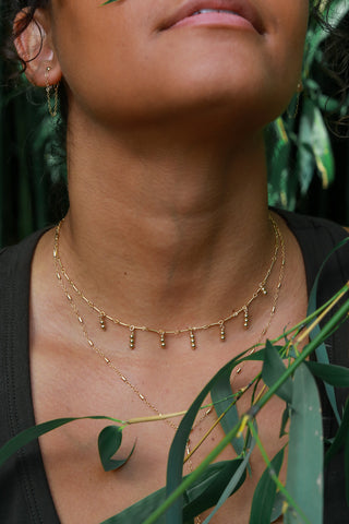 Gold Drip Goldfilled Choker Necklace