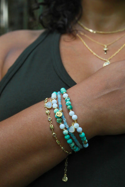 Iced Coffee Gold Bracelet