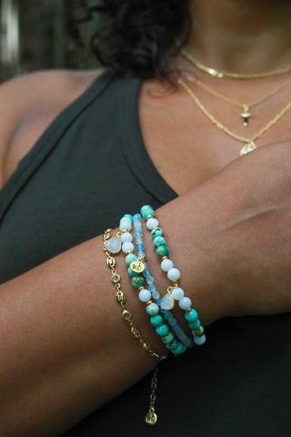 Oceanic Sage Gemstone Bracelet