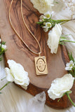 The World Tarot Card Gold Necklace